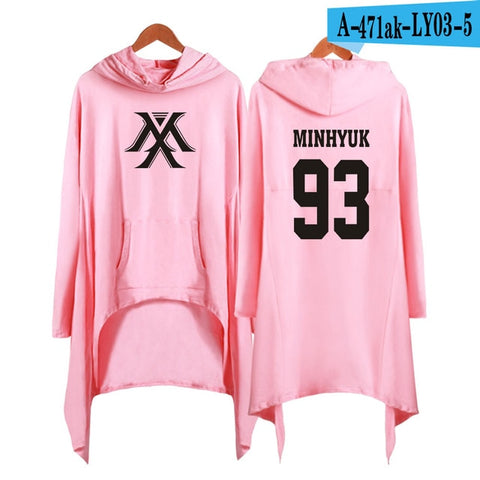 2019 women Hooded sweatshirt Monsta x kpop clothes pullover