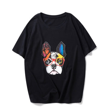 MOINWATER Women Dog Pattern T shirts Lady Tees  Short Sleeve