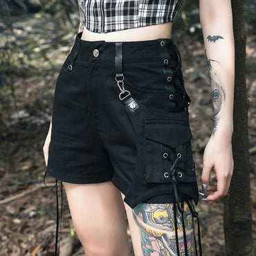 Hip Hop Straight Thin Lace Package e Summer Club  Casual Shorts