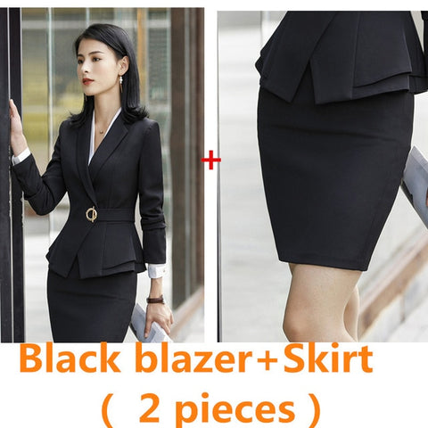 Colorful Women Skirt Suits   Business Office Suit  Suits Work Wear