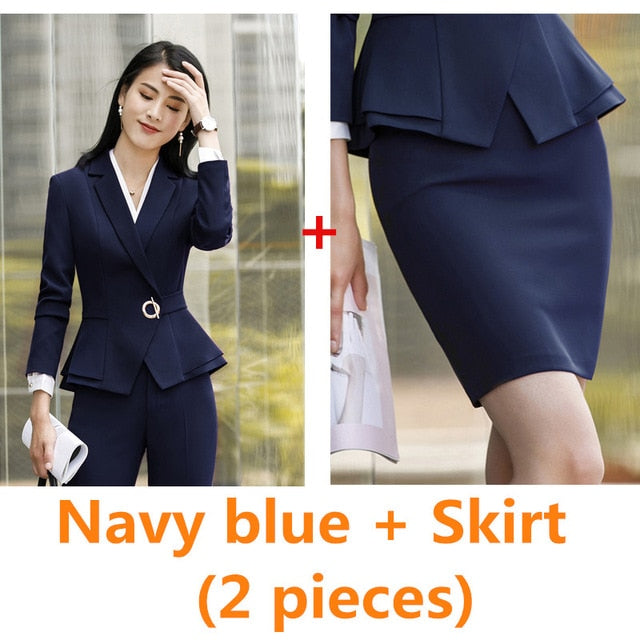 Colorful Women Skirt Suits   Business Office Suit  Suits Work Wear