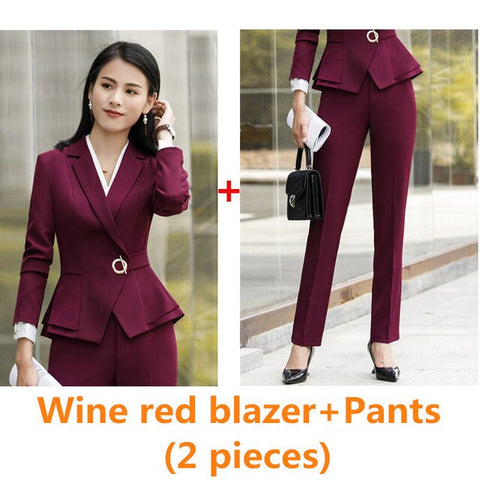 Colorful Women Skirt Suits   Business Office Suit  Suits Work Wear