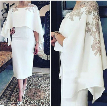 Mother of the Bride Dresses Lace Appliques Guest Groom