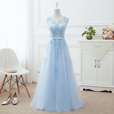 Tulle Lace Wine Long Formal Evening Gown Party  Real Photo DR03