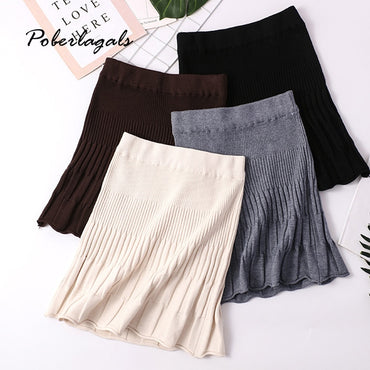 Retro Elasticated waist High Waist ruffles hip Skirt female twist