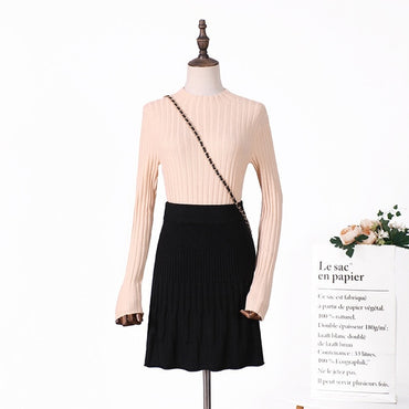 Retro Elasticated waist High Waist ruffles hip Skirt female twist