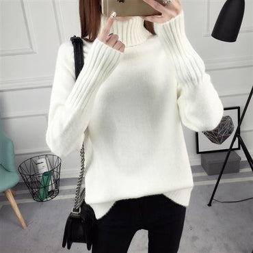 Pullovers Turtleneck Winter Autumn Women Clothes Jumper  Tops