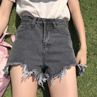 Mini Short Harajuku Denim Mujer 5xl  Vintage High Waist Lady