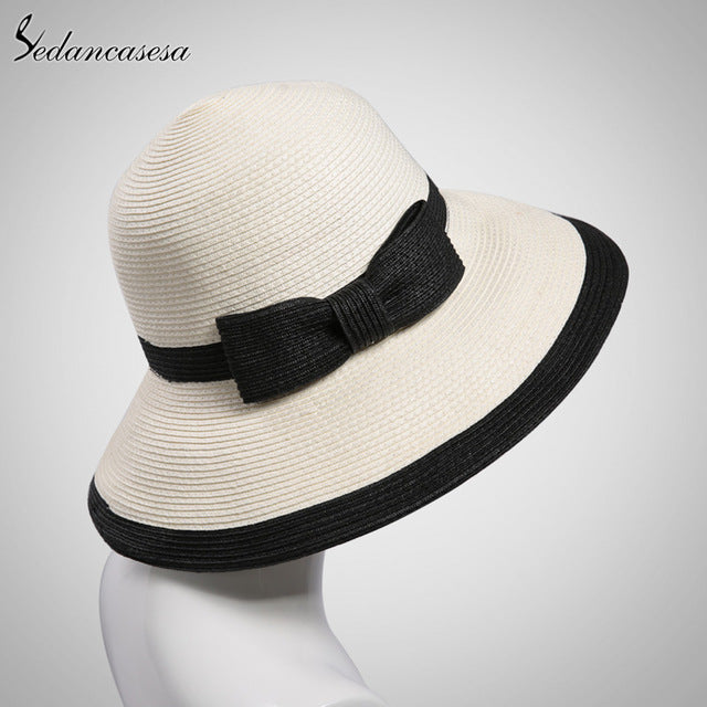 Garland Sunbonnet Bucket Hat Roll-Up Hem Beach Cap Sun Hat