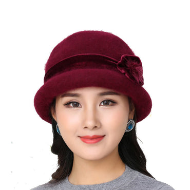 Knitted Caps People Keep Warm Rabbit Hair Knitting Hat Autumn