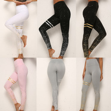 Bronzing Print Leggings Sweatpants Slim tamping Legging Pants