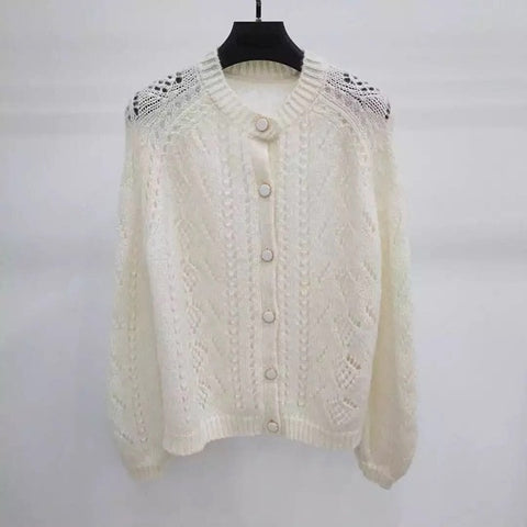 Super Chic Mario Jumper Cardigan Sweater Wool Mohair