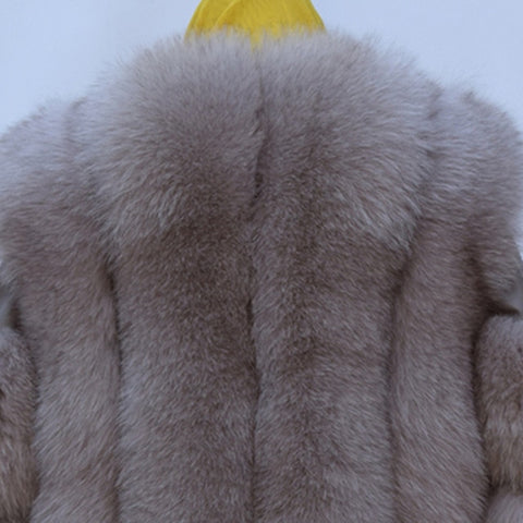 100% Natural Fox Fur Coat, Suitable For Real Women Winter Warm