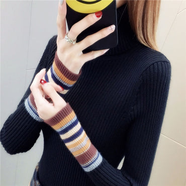 Pullovers Turtleneck Winter Autumn Women Clothes Jumper  Tops