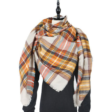 Brand Women Cashmere Scarf Triangle Winter Scarves Lady Shawls