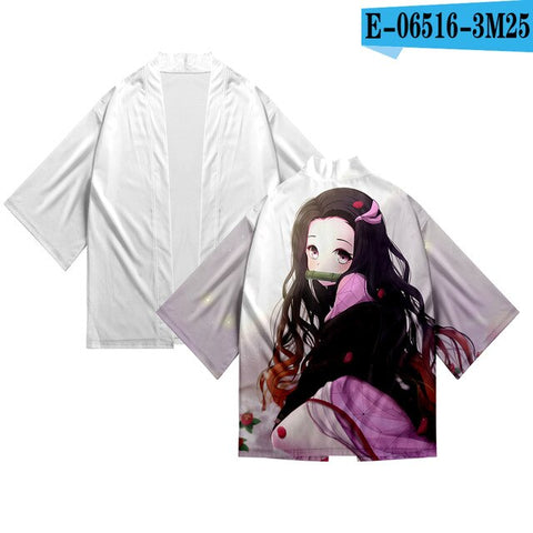 Cartoon Japan Style Harajuku Seven-point Sleeve Japanese kimono