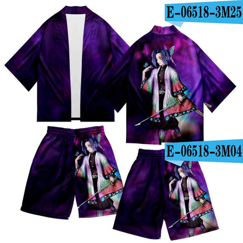 Cartoon Japan Style Harajuku Seven-point Sleeve Japanese kimono