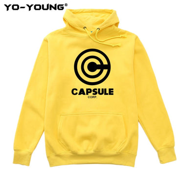 Sweatshirts Anime Dragon Balls Casual Capsule Corporation Print