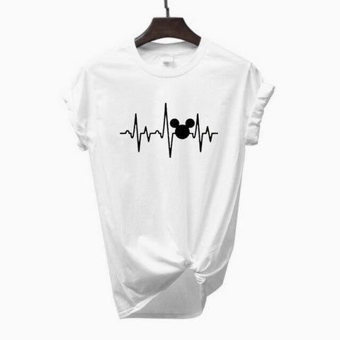 T Shirt Plus Size Mickey Tops Graphic Tees Women Mickey Mouse