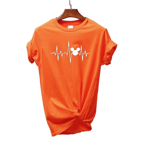 T Shirt Plus Size Mickey Tops Graphic Tees Women Mickey Mouse