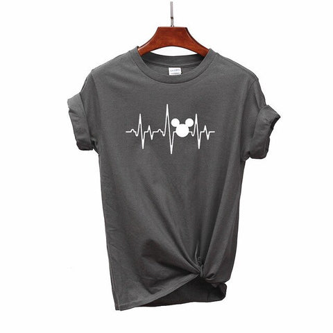 T Shirt Plus Size Mickey Tops Graphic Tees Women Mickey Mouse