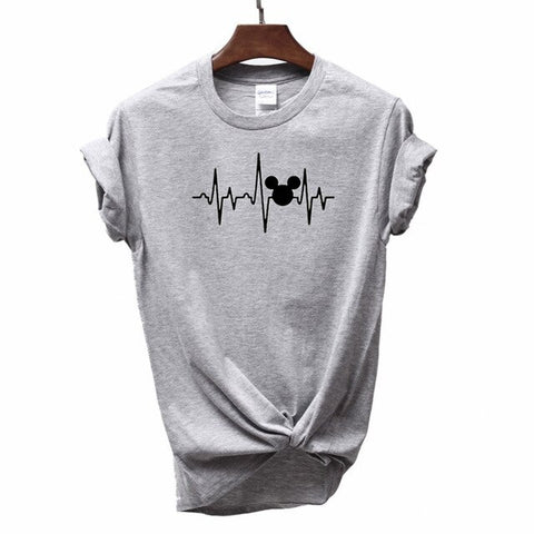 T Shirt Plus Size Mickey Tops Graphic Tees Women Mickey Mouse