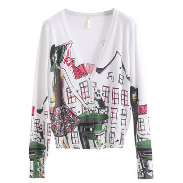 Knitted Cardigan Warm  Sweaters Coat Sweater Top Feminine Clothes