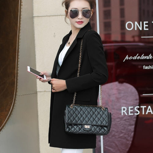 Long Blazers and Jackets New Casual Female Suit Jacket Slim