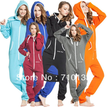 One Piece Jumpsuit Onesies Unique Zip Hoody  in Suit Kosedress