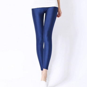 Candy Neon Leggings for Women High Stretched Female  Pants