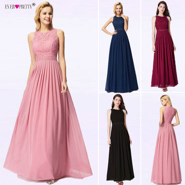 Evening Dresses Ever Pretty Elegant Beading A Line Pleated Chiffon