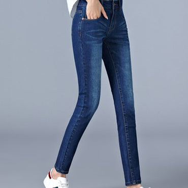 Jeans for woman  igh full Length skinny pencil black blue Denim