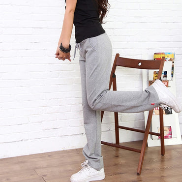 Harem Black Sweatpants Straight Casual Pants Women Hip-Hop
