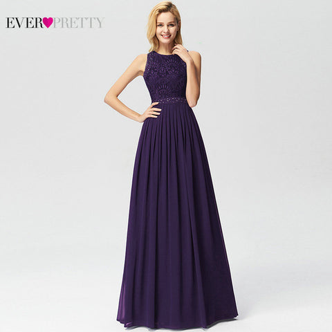 Evening Dresses Ever Pretty Elegant Beading A Line Pleated Chiffon