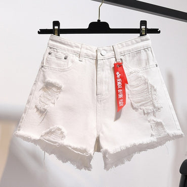 Ripped Washed Scratched Hole Size S-2XL Jeans Shorts Women